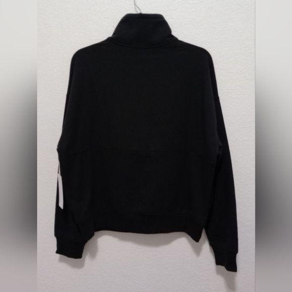 NWT Richer Poorer Women's Stretch Terry Half Zip Pullover Black Size M - Picture 5 of 11